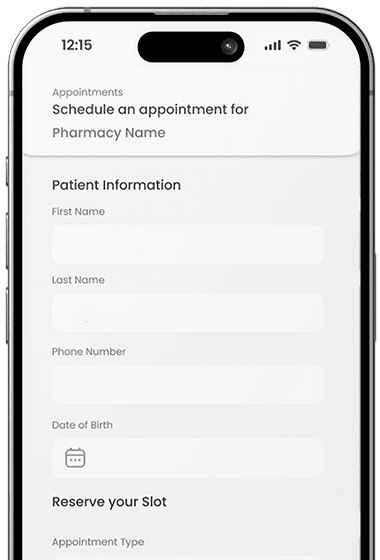 Quick Rx app family management screen